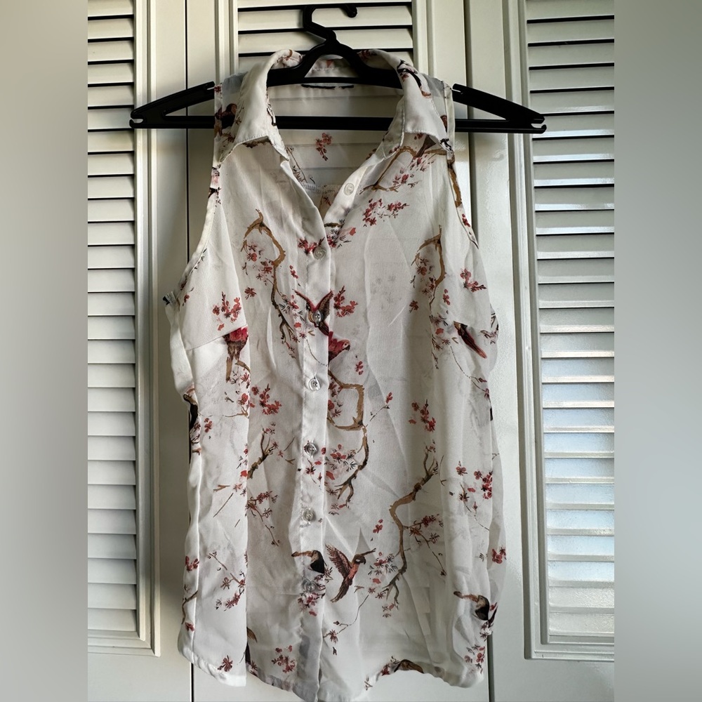 Transparent Cherry Blossom Top